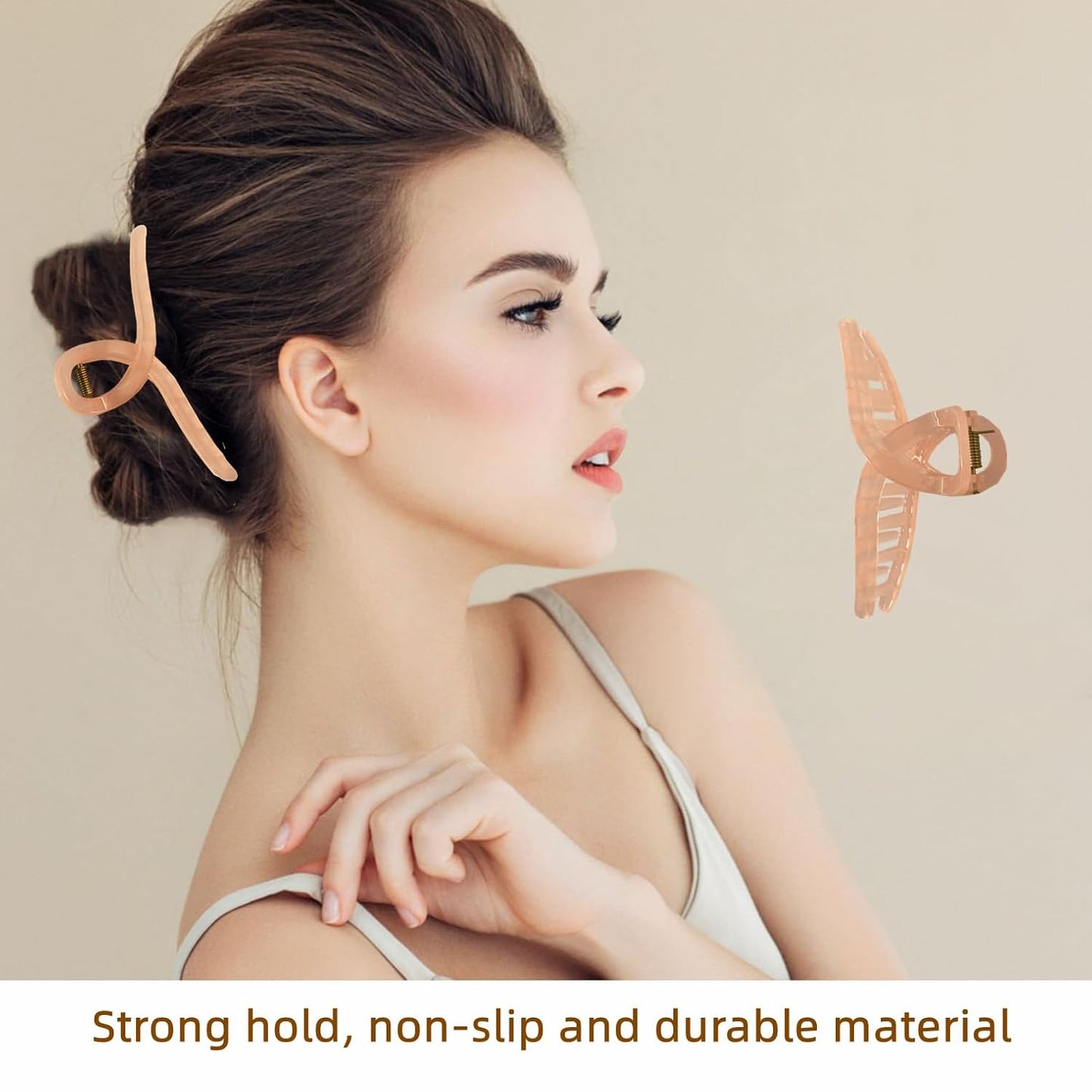 Large Hair Claw Clips Non-Slip Large Claw Hair for Women and Girls, Strong Hold Banana Jaw Clips for women 6 pcs