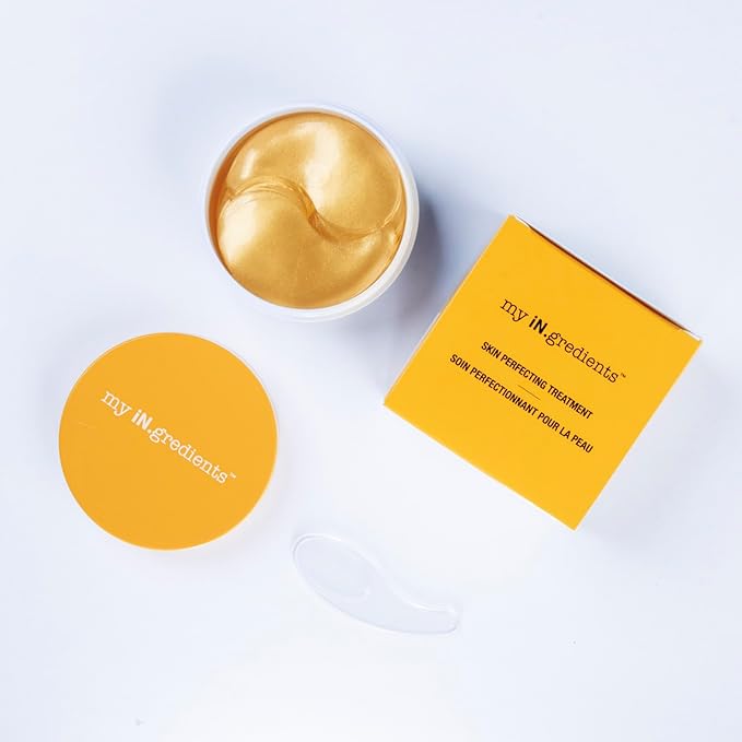 My Ingredients Gold & Snail Mucin Hydrogel Eye Patches 30 Pairs- Dark Circle and Puffy Eye Treatment, Energizing Solution for Tired Eyes, Korean Under Eye Patches for Dark Circles and Undereye Bags