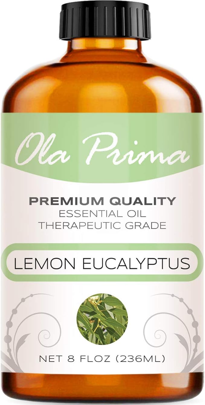 Ola Prima Lemon Eucalyptus Essential Oil 8 fl oz Pure Therapeutic Grade