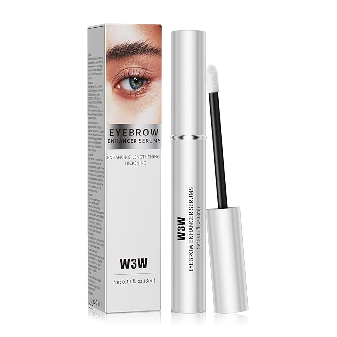 Natural Eyebrow Growth Serum To Grow Brows for Women, Fuller, Thicker, Longer Brows, 3ML Plant Extracts Enhancer, Visible Growth in 4 Weeks, Vegan & Cruelty-Free