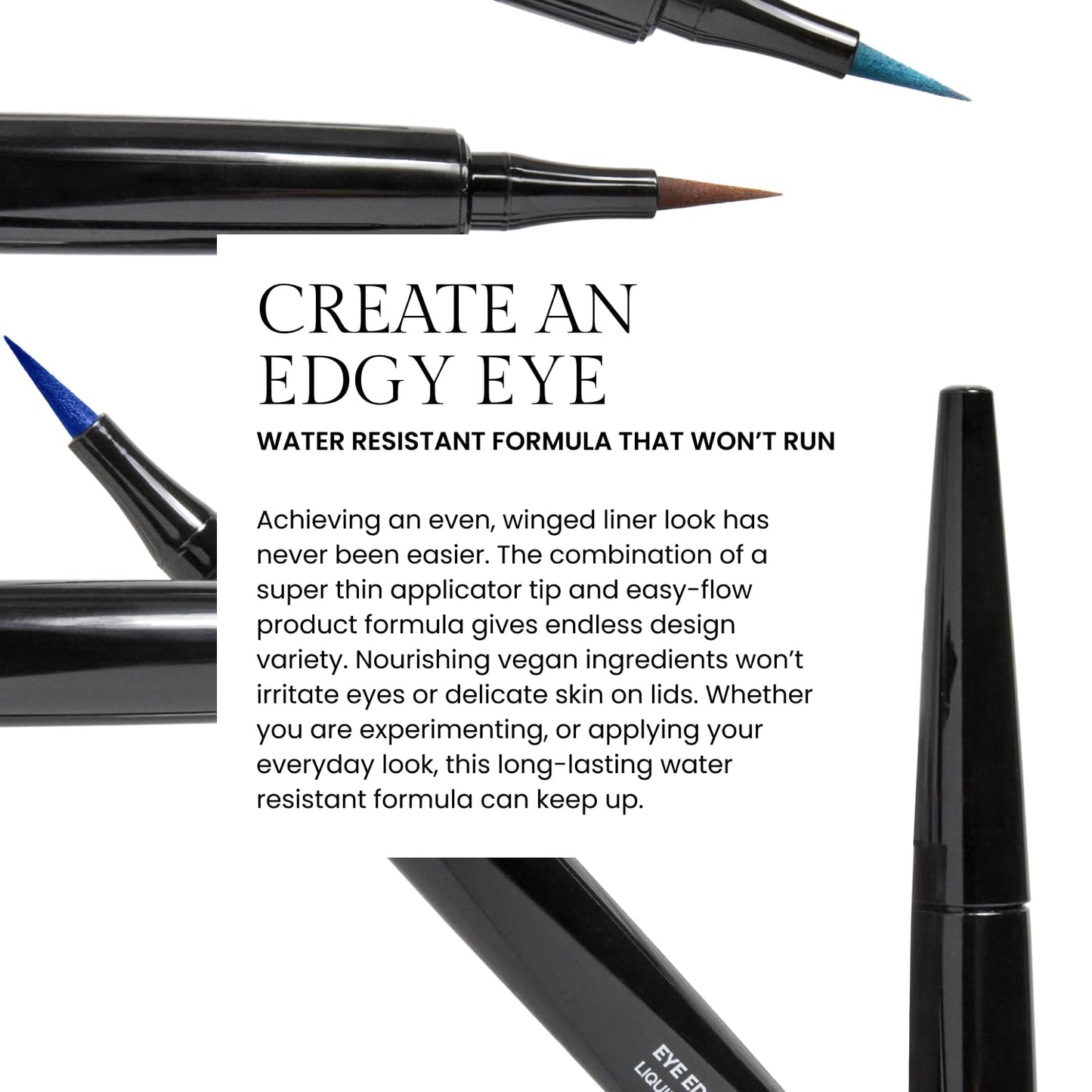 OFIR Eye Edge Liquid Eyeliner Pen | Water and Smudge Proof | Long Lasting Matte Finish, Soft Tip with Bold Pigment | Cruelty Free Formula | Black Eyeliner for Women | Sapphire - Navy | 0.04 Fl Oz
