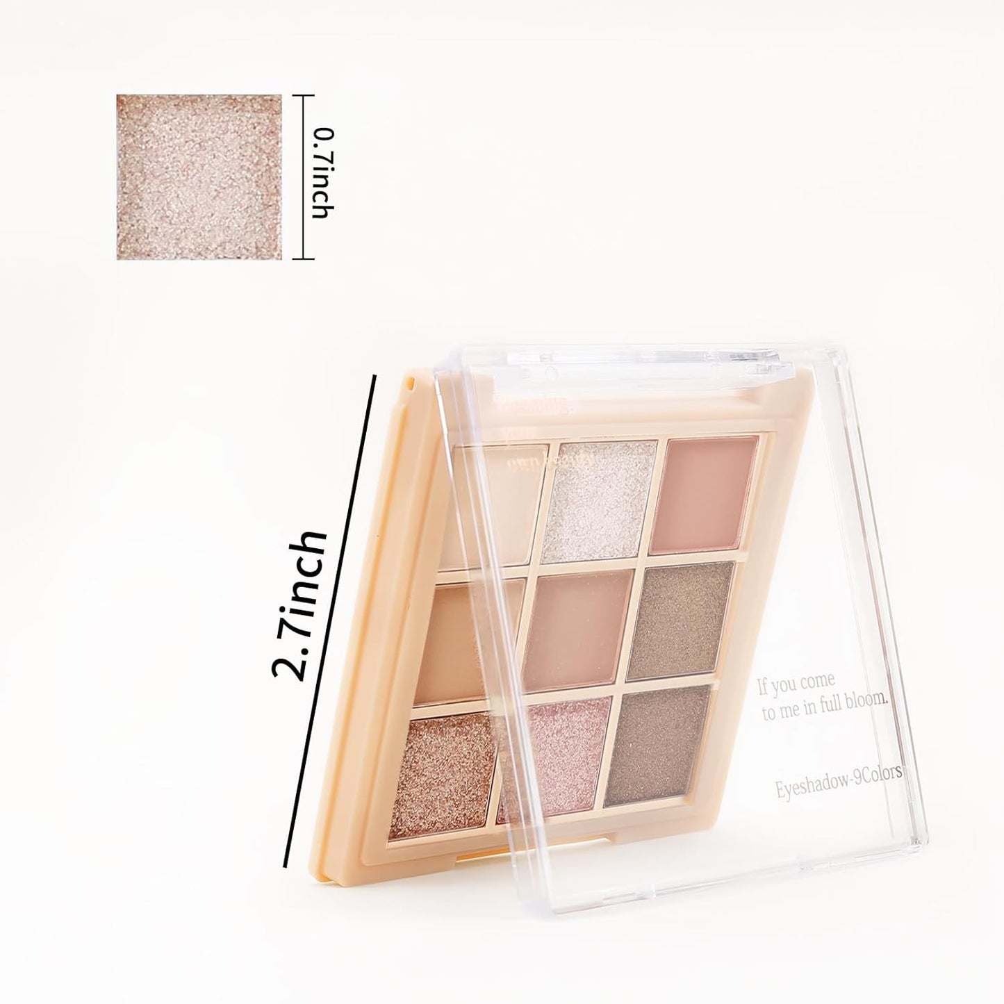 Boobeen Nude Eyeshadow Palette - Matte and Shimmer Makeup, Highly Pigmented Creamy Eye Shadow Powder, Create a Neutral Eye Look, Long Wearing