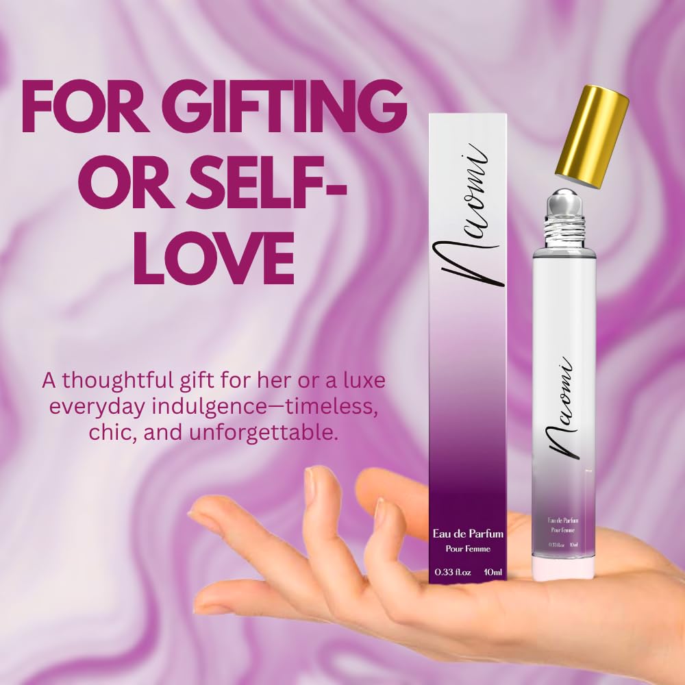 Perfume for Women Rollerball – INSPIRED by A WORLD RENOWED WOMEN'S PERFUME - Bergamot, Jasmine, Patchouli, Vanilla – Sweet, Floral, Sexy, Long-Lasting Eau De Parfum 10ml (0.33 fl oz)