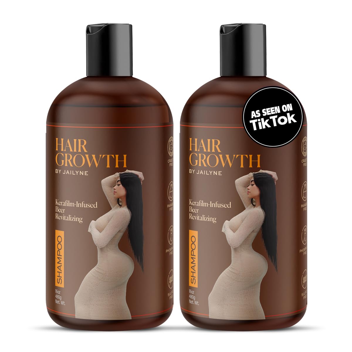 Hair Growth Shampoo by Jailyne Ojeda – Biotin & Keratin-Infused Formula for Thicker, Fuller Hair – Nourishing Solution for Hair Growth & Scalp Health – Made in USA