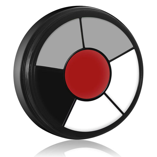 BOBISUKA Grey Face & Body Paint – 6 Colors Cream Washable Face Paint for Skeleton Vampire Zombie Joker Devil Costume & Theme – Easy to Blend, High Pigment & Long Lasting