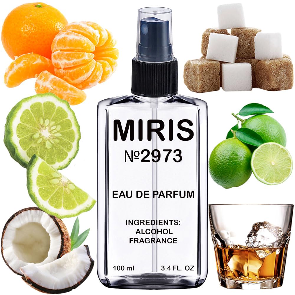MIRIS No. 2973, Inspired by Virgin Island Water, Long-Lasting Unisex Eau de Parfum for Women & Men, Spray 3.4 Fl Oz / 100 ml