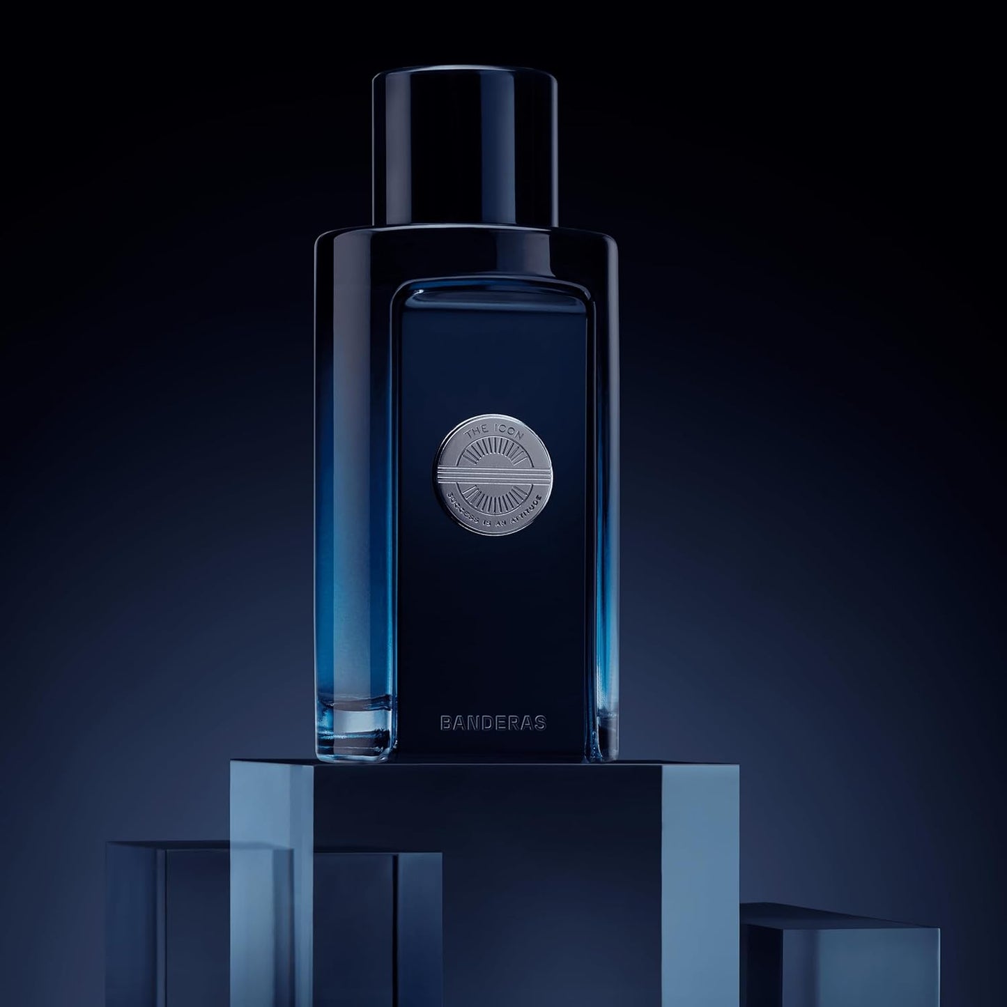 Banderas The Icon Eau De Toilette For Men - Long Lasting - Virile, Elegant, Trendy And Sexy Scent - Wood, Amber, And Sandalwood Notes - Ideal For Special Events - 3.4 Fl Oz