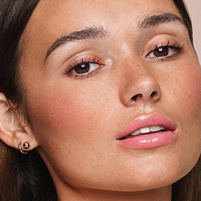 Jouer Essential Tinted Hydrating Lip Oil Gloss – Moisturizing Dry Lip Treatment Serum - Fragrance Free Tinted Lip Oil - Jojoba Seed Oil and Apricot Oil Formula