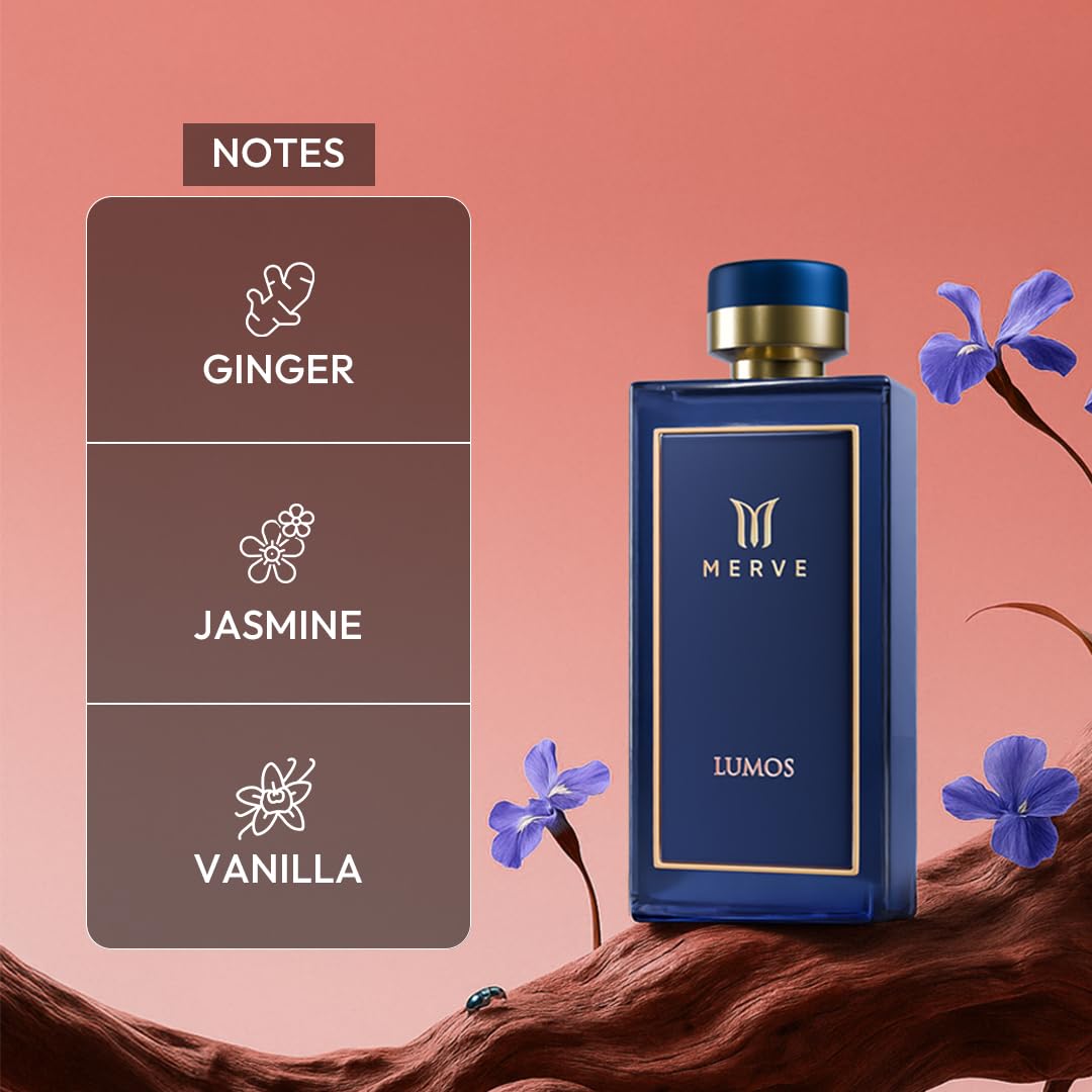 Merve Lumos Premium Long Lasting Fragrance Luxury Scent For Women | Fruity, Floral, Gourmand | Perfume For Women that last long | 3.4 Ounces