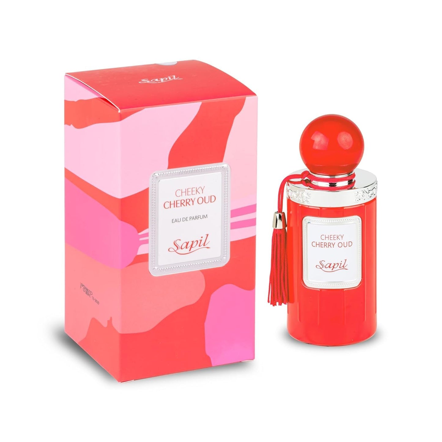 Sapil Cheeky Cheery Oud Unisex Eau De Parfum - Spicy Cherry & Rose Blend with Oud Twist - Long Lasting Niche Perfume for Men & Women - 3.38 oz