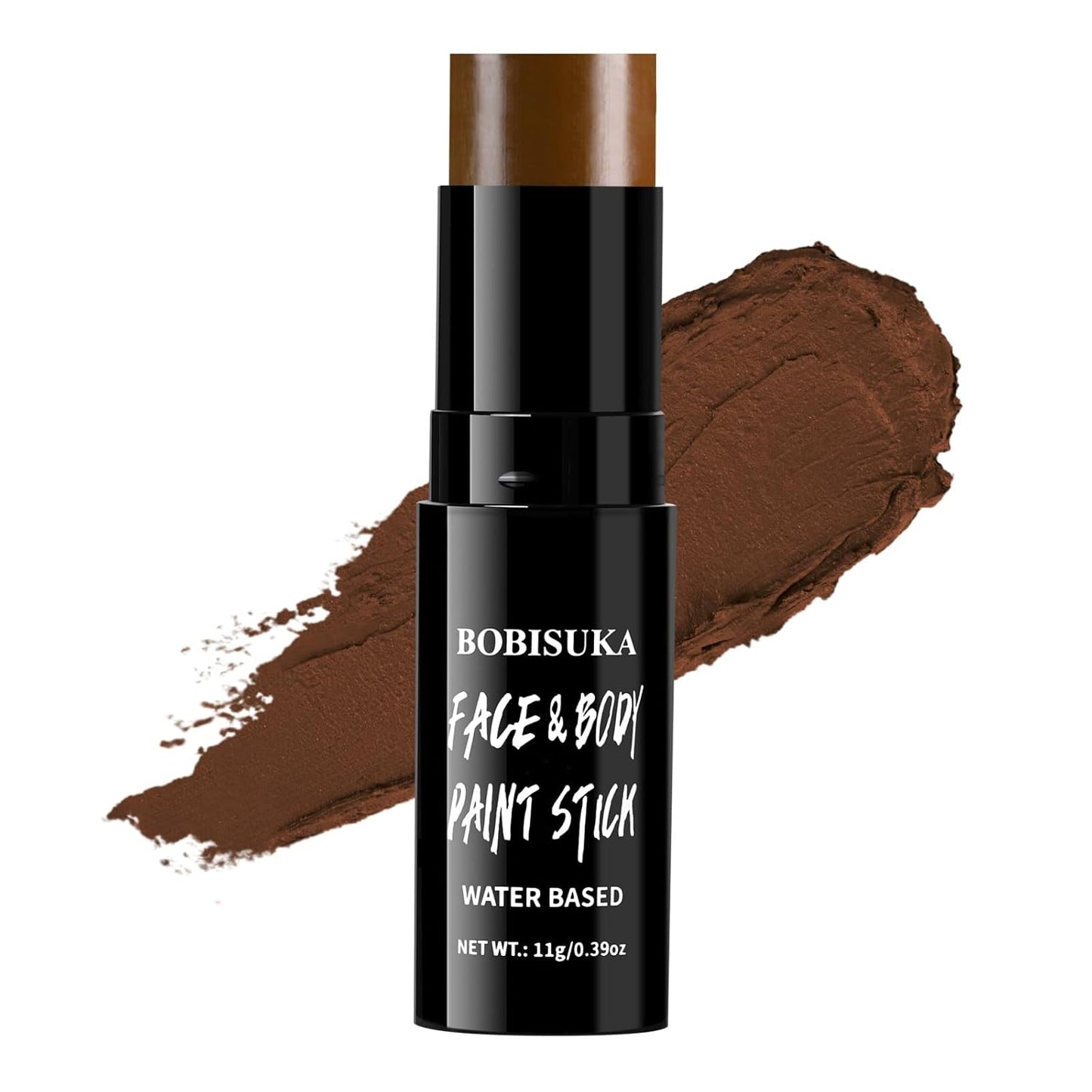 BOBISUKA Brown Face Body Paint Stick Washable Water-Based Face Paint Makeup Stick for Halloween, Skeleton, Skull, Camo, Hunting, Cosplay, SFX, Sports Eye Black & Costume Party