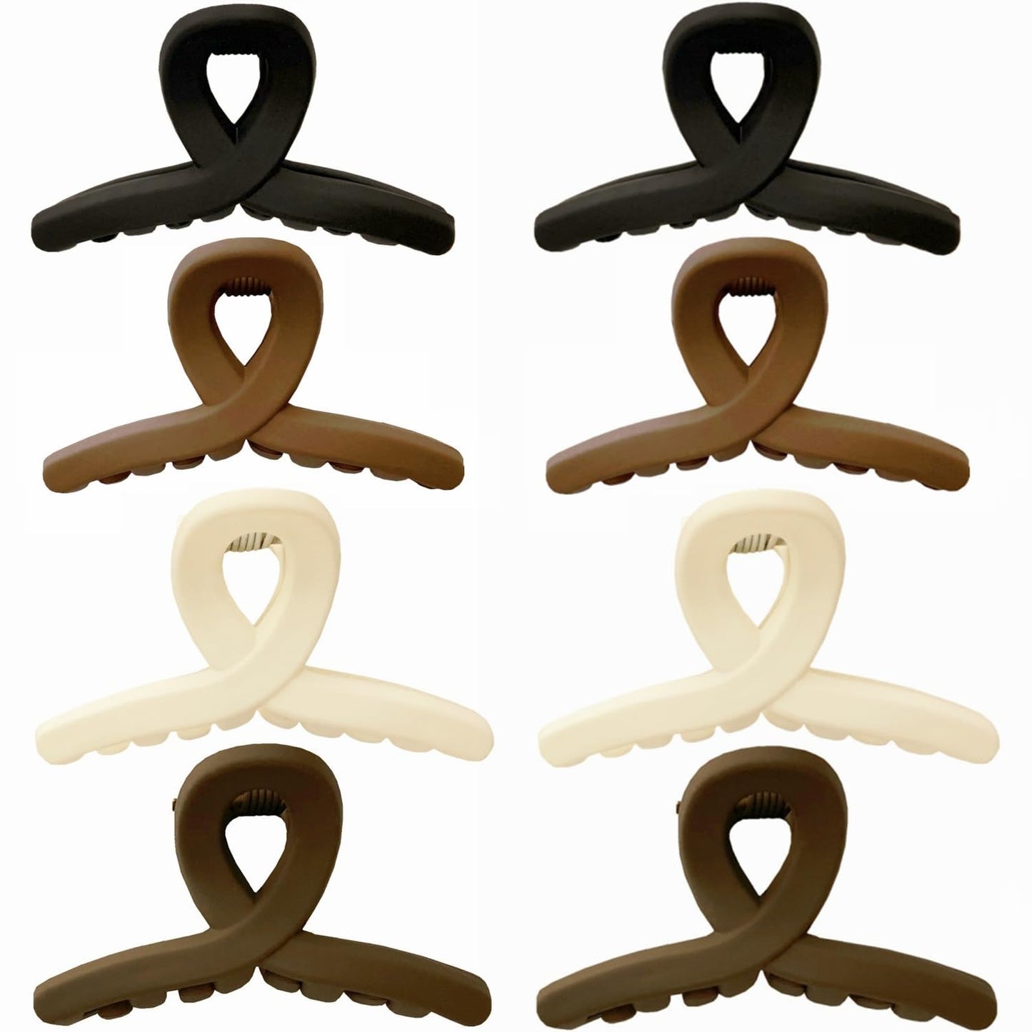 Extra Small Hair Claw Clips Non-Slip Mini Claw Hair for Women and Girls, Strong Hold Banana Jaw Clips for women 8 pcs