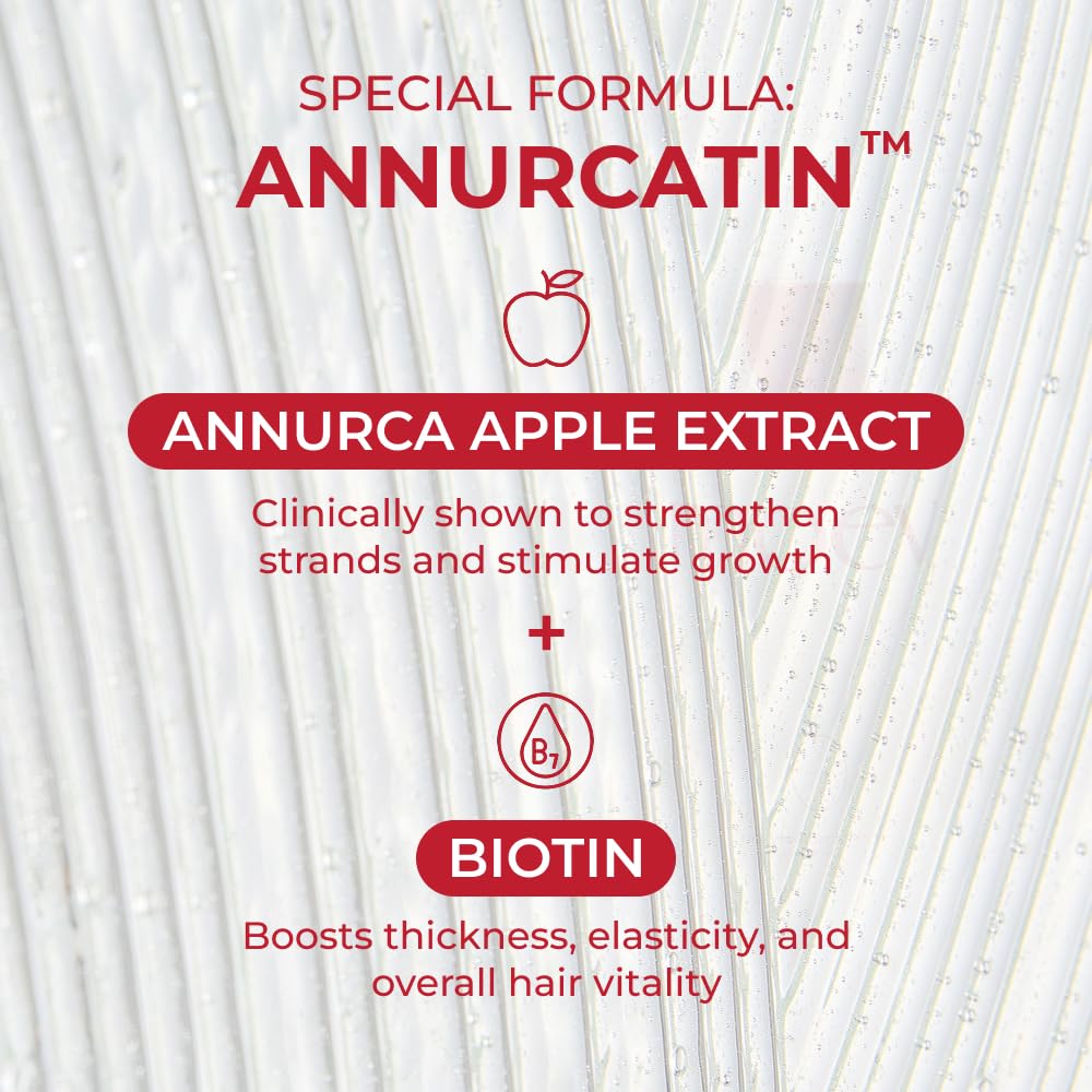 MOEV ANNURCATIN Shampoo and Treatment Mask Set | Korean Apple Hair Care for Strength and Volume in Thinning Hair