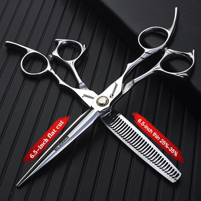 6.5-inch Sharonds hair clippers, professional Japanese 440C scissors, efficient scissors, scissors, comb adjuster