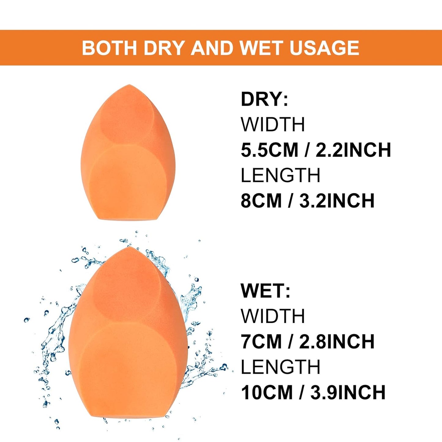 EXTRA LARGE XL Make Up Beauty Sponges Blender,11cm big Makeup beauty sponge -Jumbo Beauty Blenders give 1 Sponge Holder,for Dry & Wet Use,for Face,Body,Blush Cream, Foundation