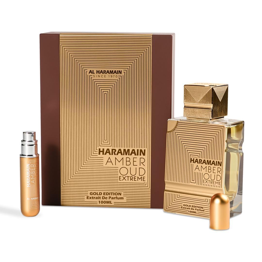 Al Haramain Amber Oud - Gold Edition Extreme - Arabian Perfume for Women - Long Lasting Amber Woody Fragrance with Notes of Bergamot, Melon, Musk - Arabic Eau de Parfum - 3.4 oz EDP Spray