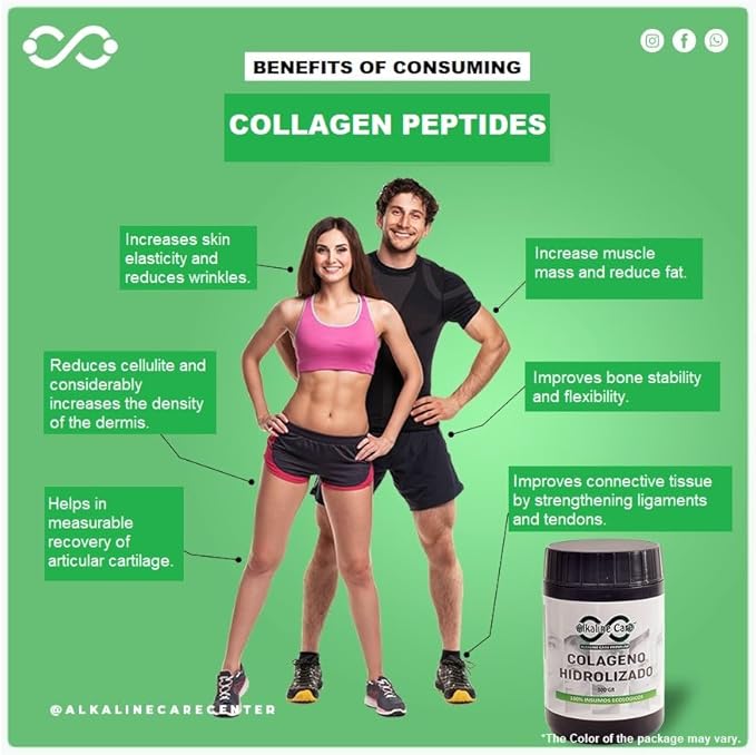 Alkaline Care |Hydrolyzed Collagen Peptides for Women & Men |Multi-Type Unflavored Collagen Powder Protein for Hair, Bones, Skin, Nails & Joints | 10g Collagen Peptides per Serving | 10.5Oz (300g)