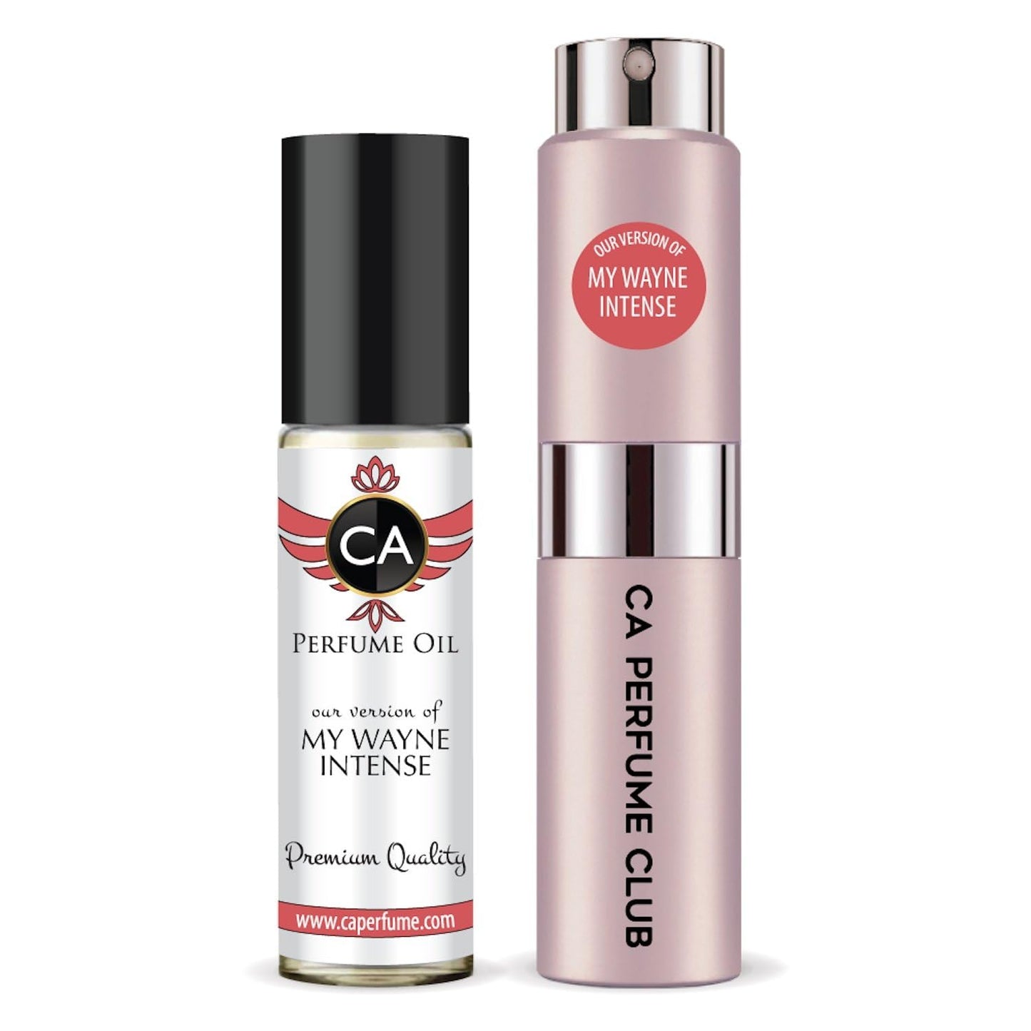CA Perfume Duo Impression of My Wayne Intense For Women Perfume Layering Set Long Lasting Travel Size EDP + Body Oil Roll-On Bottle 0.27 Fl Oz+0.33 Fl Oz