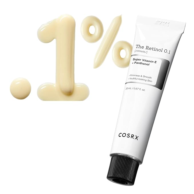 COSRX Retinol 0.1% Cream, 0.67 Oz, Anti-aging Eye & Neck Cream with Retinoid Treatment to Firm Skin, Reduce Wrinkles, Fine Lines, Signs of Aging, Gentle Daily Korean Skin Care