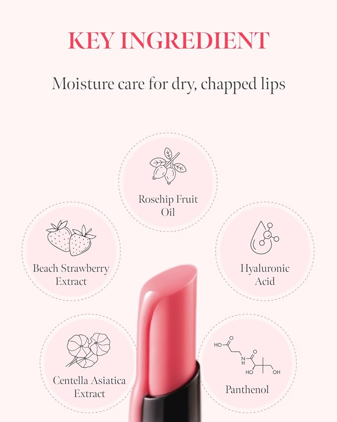 Volumizing Lip Fondue 05 Distinct 2g, 3-in-1 Melting Balm for Hydrating Lip Care, Plumping Volume and High-Gloss Water Glow, Infused with Rosehip Oil for Longlasting Moisture, Korean Makeup