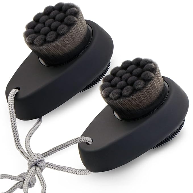 Small Ice Roller with Case & 2 Pcs Facial Cleansing Brushes