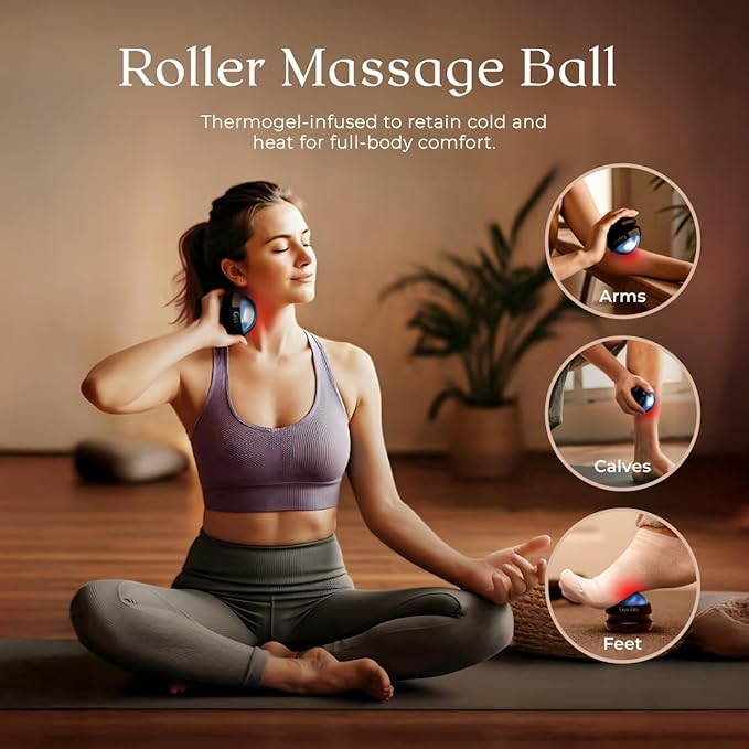 Gya Labs Lavender Relaxation Massage Oil - 8.45 Fl Oz - with Massage Roller Ball - Fast Absorbing 100% Pure Natural Blend of Spa Quality Oils for Skin, Muscle Relaxing - Calming, Aromatic, Self-Care