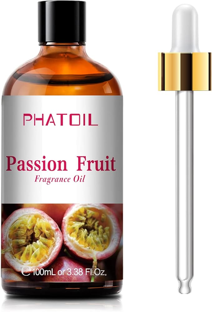 3.38FL.OZ Passion Fruit Fragrance Oils for Aromatherapy, Essential Oils for Diffusers for Home, Perfect for Diffuser, Yoga, Skin Care, DIY Candle and Soap Making - 100ml
