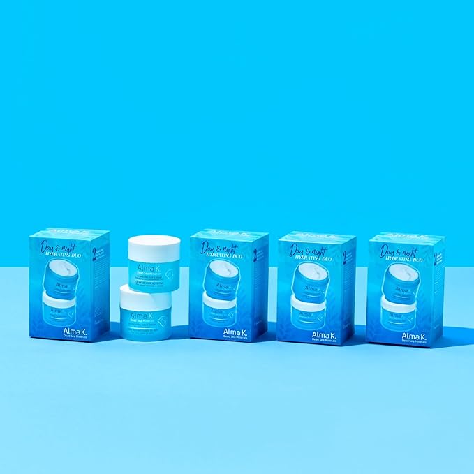 Alma K Day and Night Set - Hydrating Day Cream for Normal to Combination Skin - Nourishing Night Cream for All Skin Types - Face Moisturizer - 2 Pc