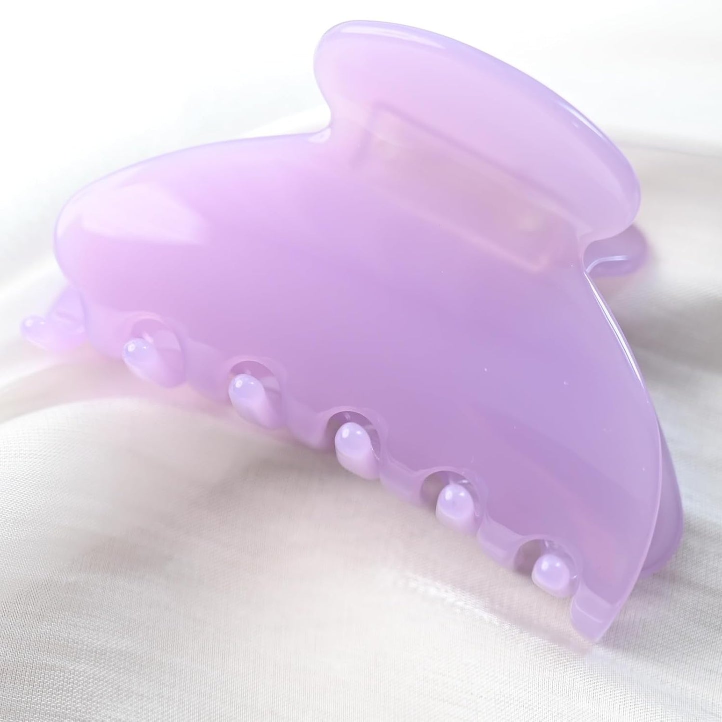 Handmade Celluloid Acetate French Design Barrettes Tortoise Shell Claws Hair Claw Luxury Fashion Accessories Hair Clip for Women (lavender)