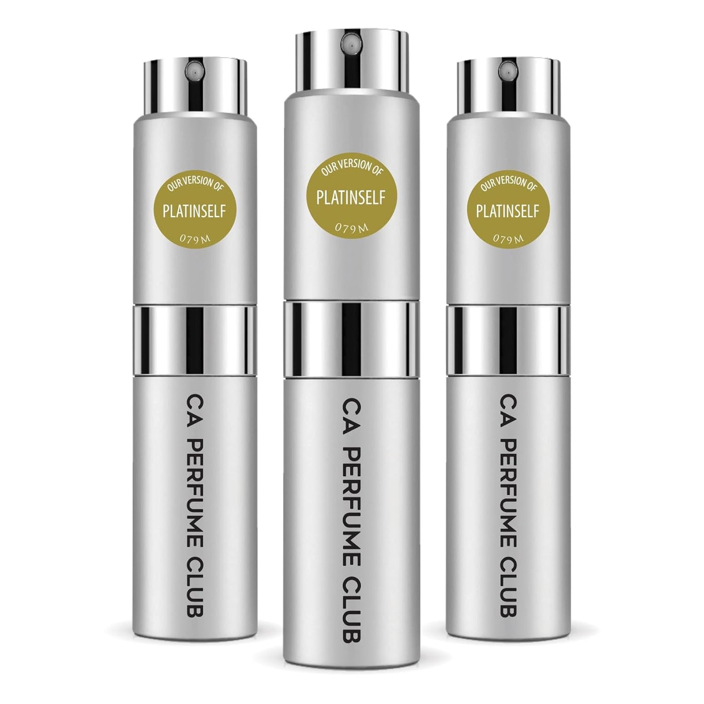 CA Perfume Impression of Platinself for Men Woody Floral Musk Scent Long Lasting Cologne for Men Eau De Parfum Travel Size Refillable Atomizer Spray 0.27 Fl Oz 8ml