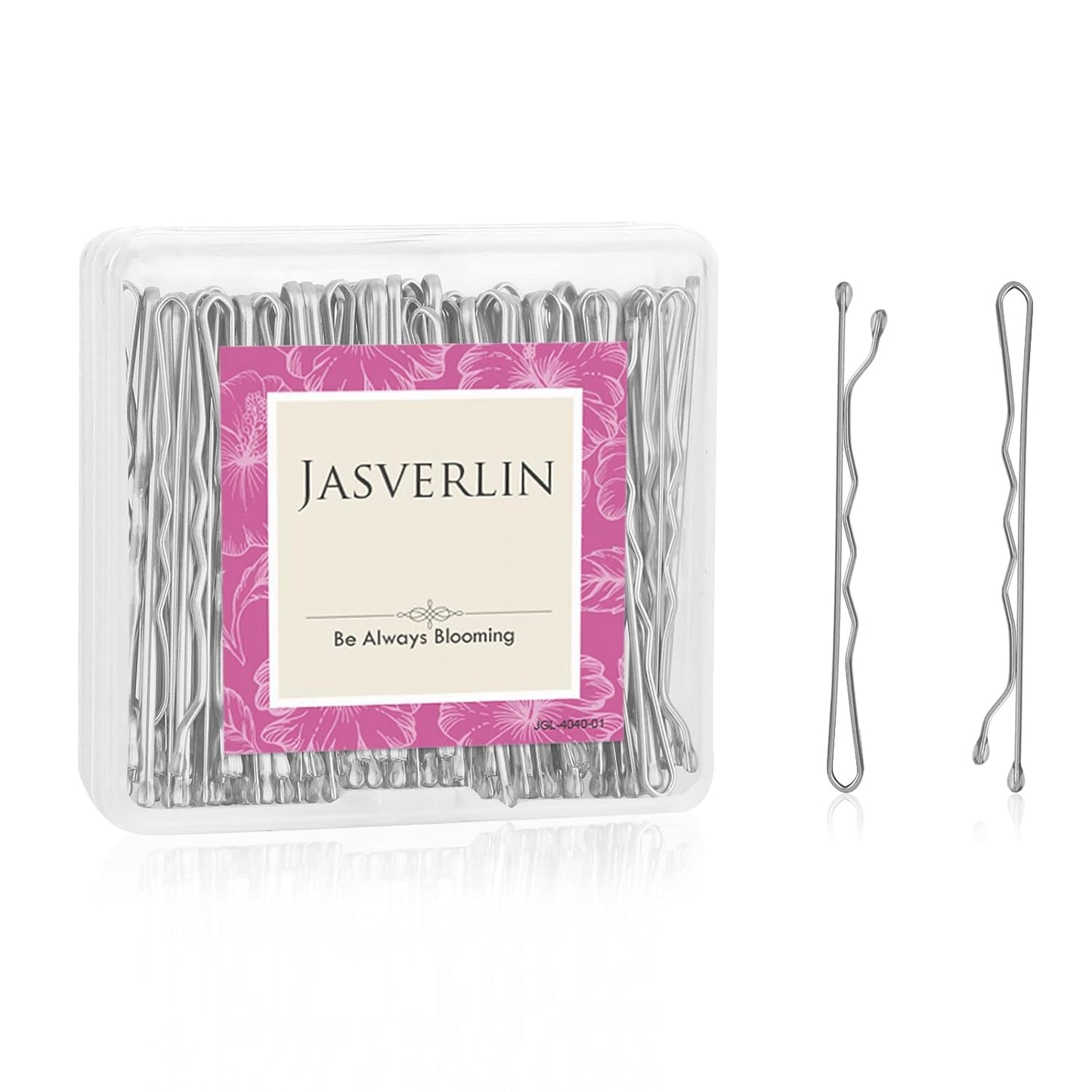 Silver Bobby Pins, Premium Firm Hold Small Bobbie Hair Pin Clips Accessories Decorative Bulk for Women 2 Inch 100 pcs