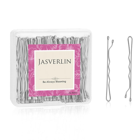 Silver Bobby Pins, Premium Firm Hold Small Bobbie Hair Pin Clips Accessories Decorative Bulk for Women 2 Inch 100 pcs