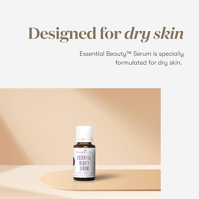 Young Living Essential Beauty Serum (Dry), 15ml | Facial Care | Skincare for Dry Skin | Daily Moisturizes and Refreshes | Suitable for Face and Neck | Self-Care Essential