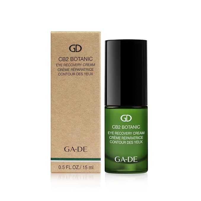 GA-DE CB2 Botanic Eye Recovery Cream - Niacinamide Enriched Eye Cream - Anti Aging, Effective For Puffiness and Bags Under Eyes - 0.5 oz