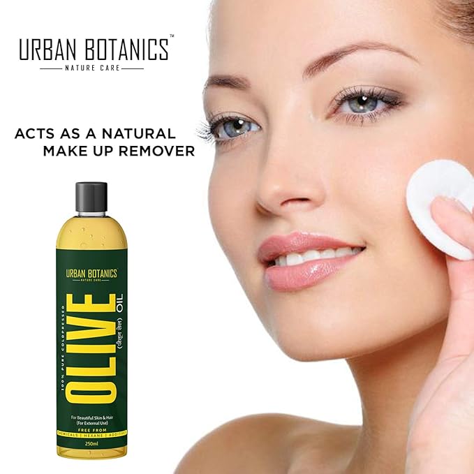 UrbanBotanics® Pure Cold Pressed Olive Oil For Hair and Skin, 250ml