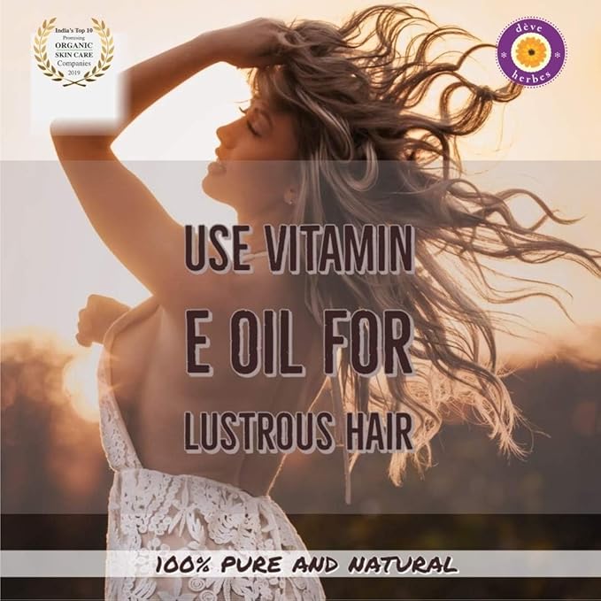 Deve Herbes Pure Vitamin E Oil Natural Therapeutic Grade 30ml (1 Ounce)