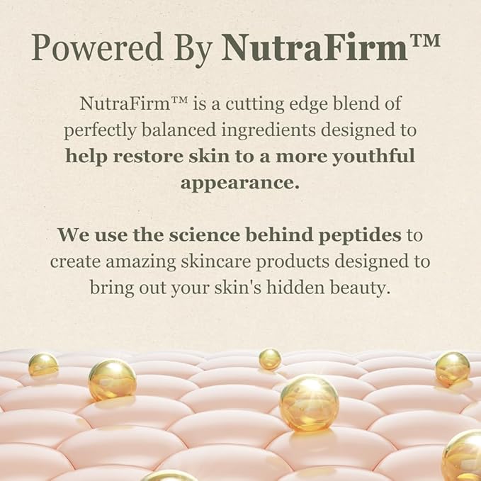 NutraVive Anti-Aging Night Serum – Tightening, Nourishing & Hydrating Face & Neck Serum, 1.7 Fl Oz – Overnight Skin Care Treatment for Fine Lines & Wrinkles – Collagen Boosting Facial Serum