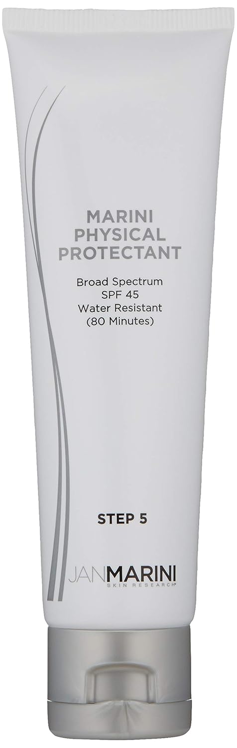 Jan Marini Skin Research Physical Protectant Tinted SPF 45 - Daily Face Protectant Product - Tinted SPF Facial Sunscreen - Sunscreen Aids Against Visible Wrinkles - Light to Medium Skin Tones - 2 oz