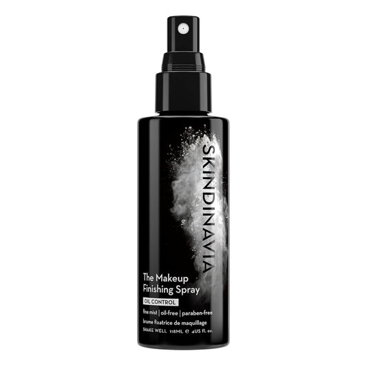 Skindinavia The Makeup Finishing Spray, Oil Control Makeup Setting Spray, All-Day Wear, Long-Lasting Up to 16+ Hours, Heat-Resistant & Waterproof, Fine Mist, 4.0 Oz