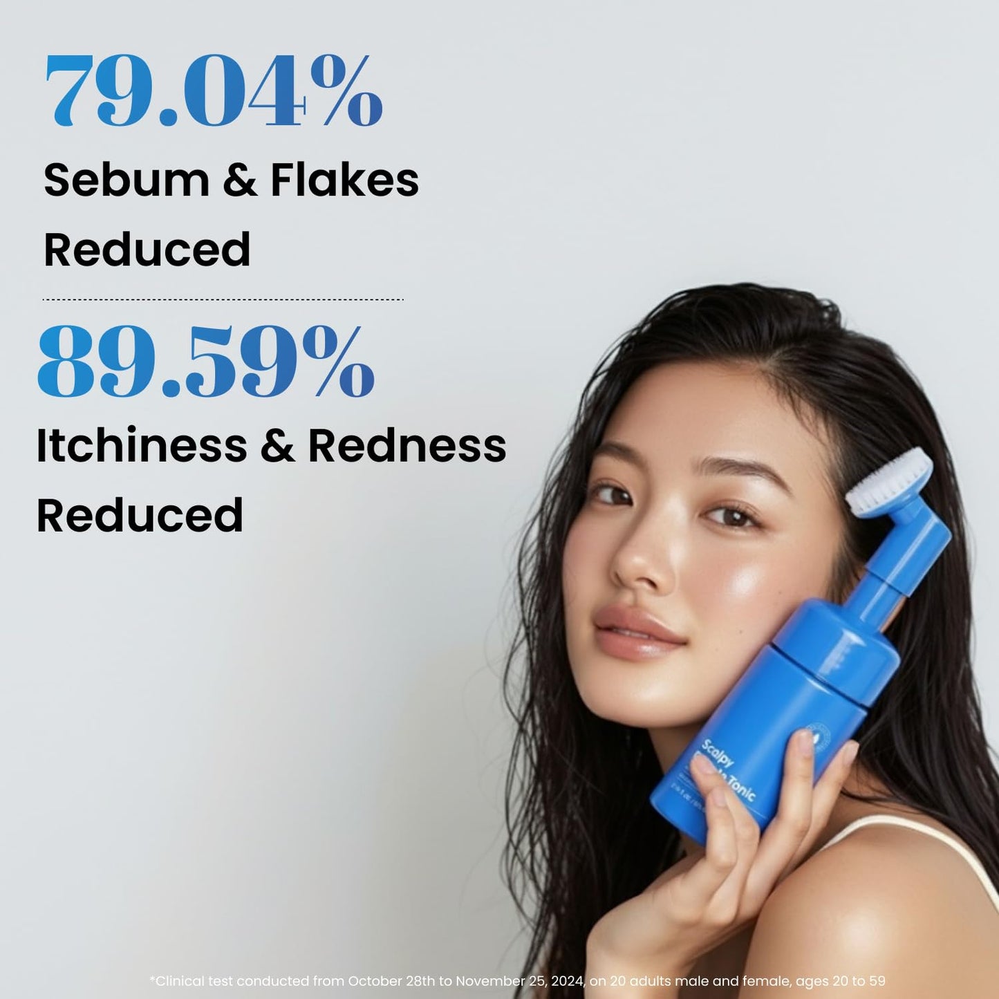 Bubble Tonic — Leave-In Scalp Exfoliator Foam for Oily, Sweaty, or Itchy Roots — Clears Buildup & Sweat with No Residue — Cooling Relief with Menthol & Salicylic Acid | Korean Hair Care Detox