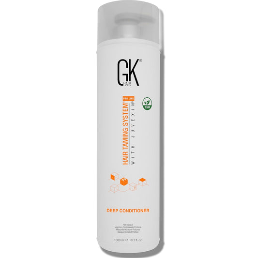 GK HAIR Global Keratin Deep Conditioner Masque (33.8 Fl Oz/1000ml) Intense Hydrating Repair Treatment Mask for Dry Damaged Color Treated Frizzy Hair Restoration Formula with JOJOBA Seed Oils