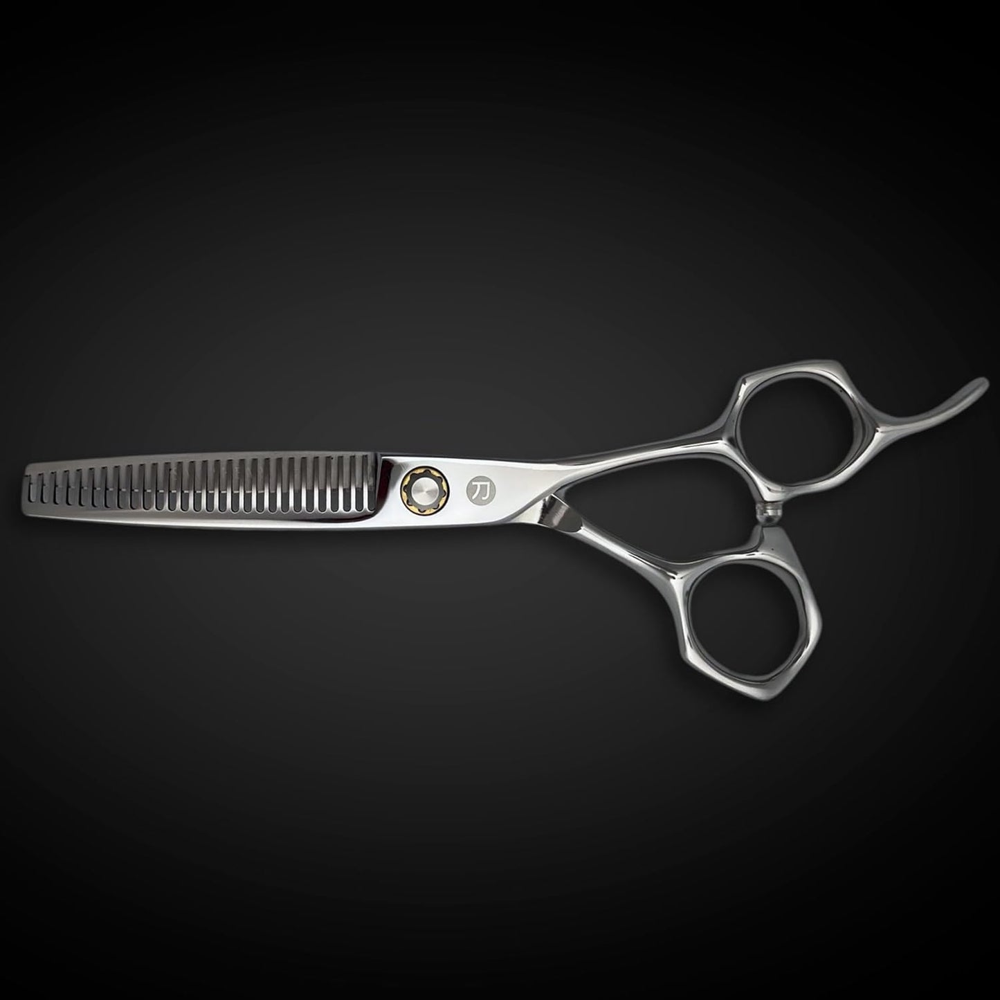 Professional Hair Cutting Scissors - 6 or 7 Inch Sizes - Convex Blade - Japanese 440C Stainless Steel - For Wet or Dry Cutting - Saki Shears Musashi For Hairdressers and Barbers (Thinning 6 Inches)