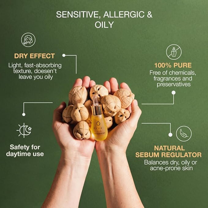 Kahai Oil - 100% NATURAL ANTI-AGING FACE OIL Premium Sustainable Cacay Oil (50 ml)