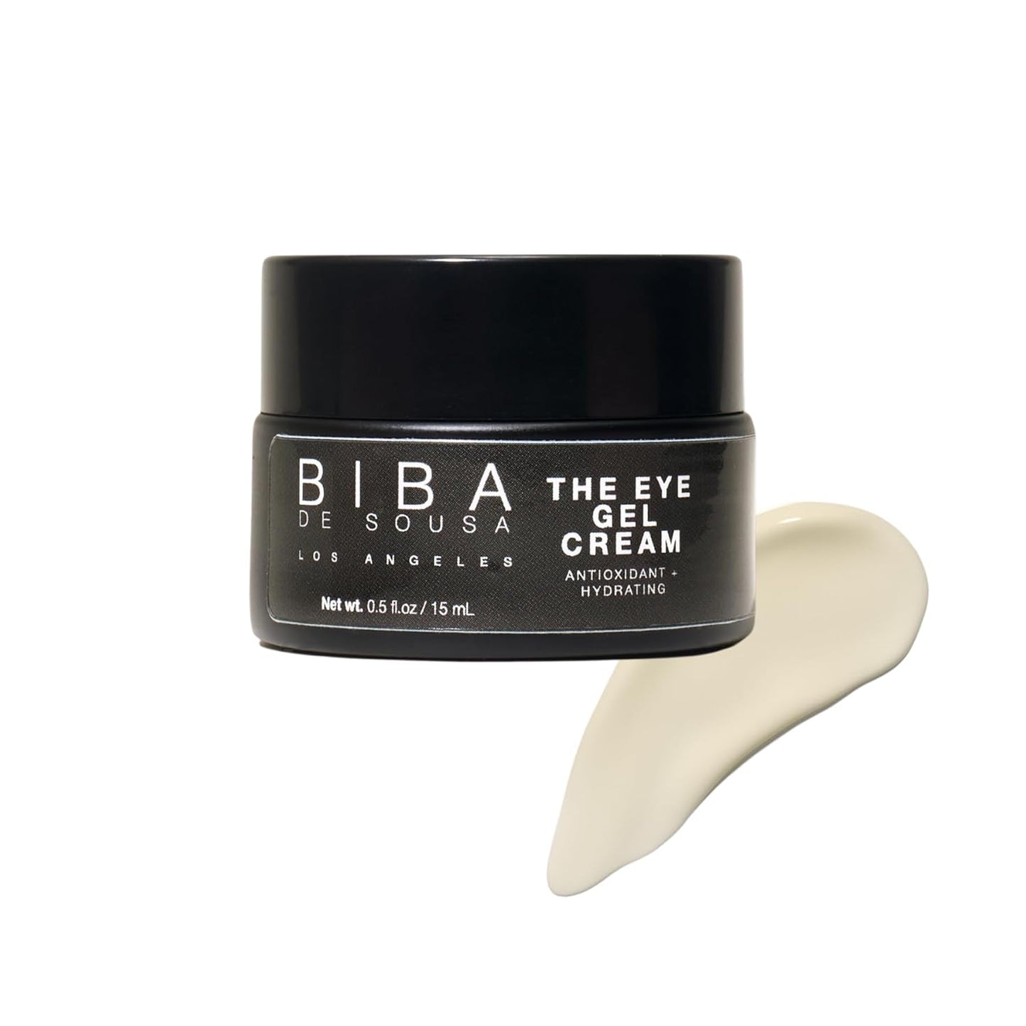 biba de sousa The Eye Gel Cream- Anti-Aging Formula for Wrinkles and Puffiness - Hydrating, Firming & Rejuvenating Eye Treatment (0.5 oz)