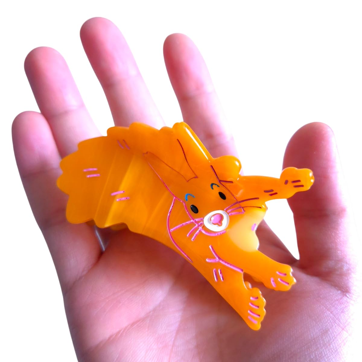 Cute Squirrel Hair Clip,Novelty Acetate Claw Clips,Small Hair Clips for Women,Funny Hair Clips