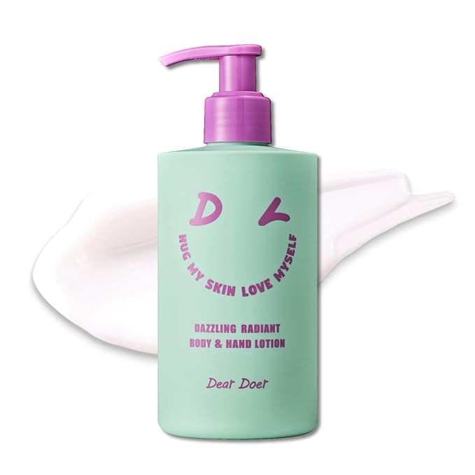 Dear Doer] Dazzling Radiant Body & Hand Lotion | Vegan | 10.14 fl.oz - pH-Balanced, Non-Sticky Vitamin Lotion, No Added Silicone, Fresh Floral Scent