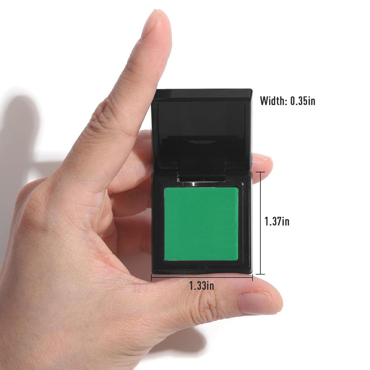 UCANBE Green Single Eyeshadow Palette, Highly Pigmented Matte Eye Shadow Powder, Professional Long-Lasting Waterproof Makeup Palette