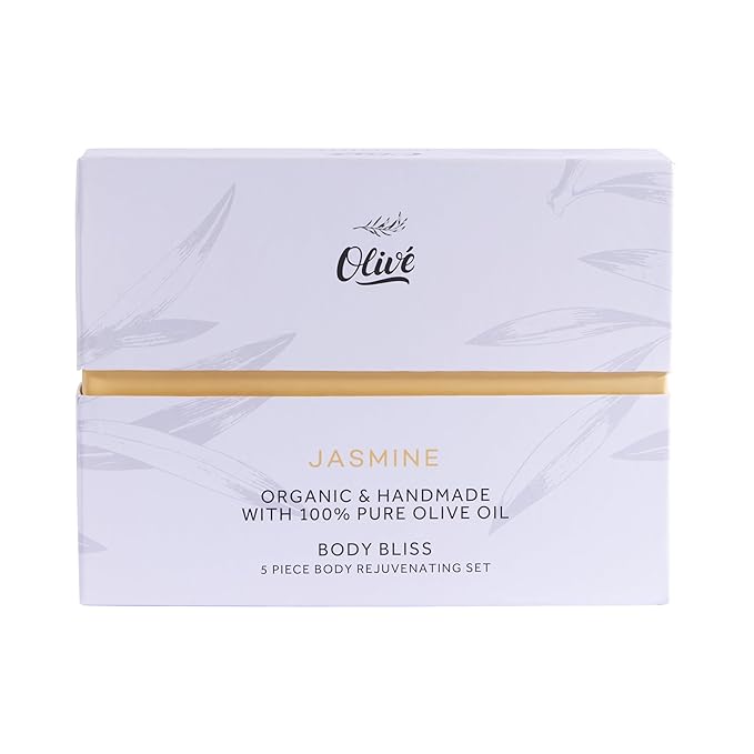 Made with Natural Ingredients 100% Pure Olive Oil Gift Box 5 Piece - Jasmine