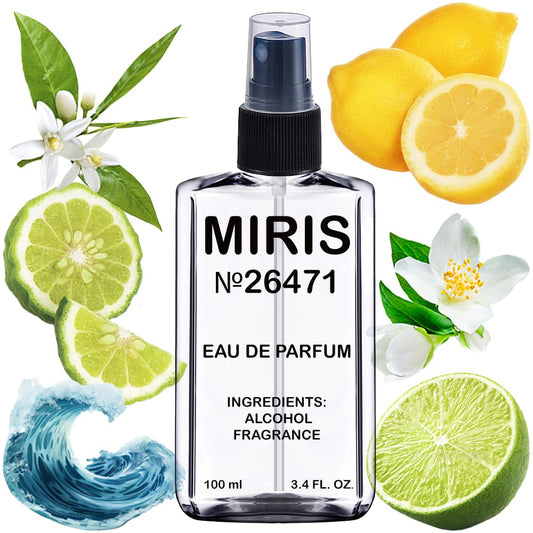 MIRIS No. 26471, Inspired by Aqua Di Gi Pour Homme, Long-Lasting Eau de Parfum for Men, Spray 3.4 Fl Oz / 100 ml