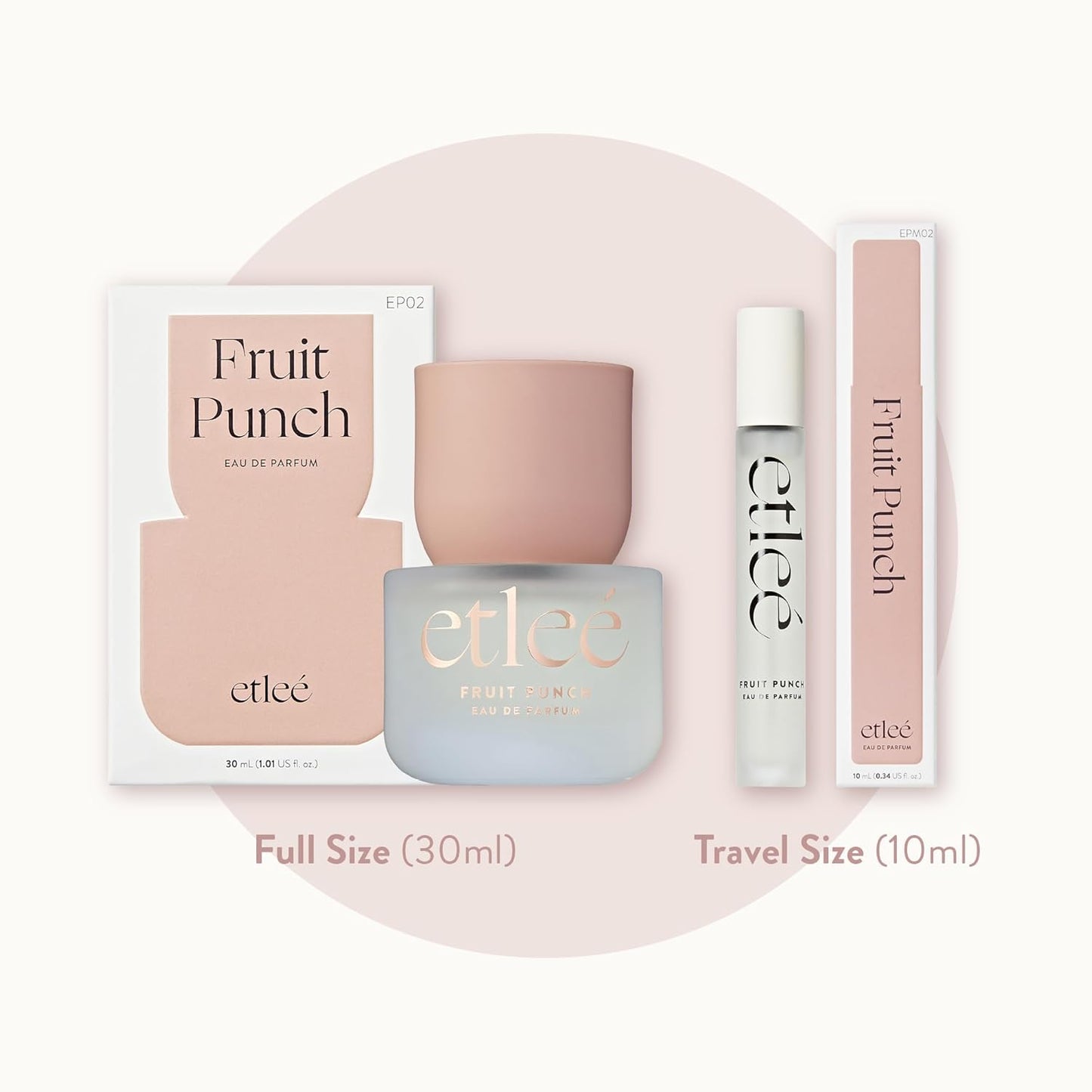 Fruit Punch Eau de Parfum 0.34oz, Long Lasting Perfume Inspired by Burb. Her, Fruity Floral Notes With Strawberry, Cherry, Citrus, Vanilla, Amber & Jasmine, Luxury Fragrance for Women & Men